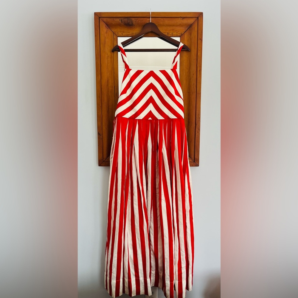 Tuckernuck Lainia Dress Red and White Striped Maxi - Picture 2 of 6